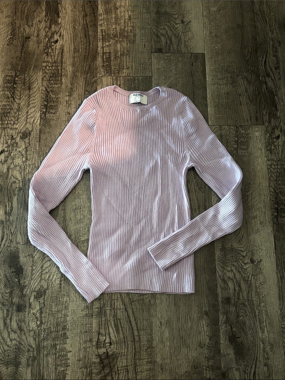 Old Navy Ribbed Crew Neck Sweater - Slim Fit - Lavender - Size Medium